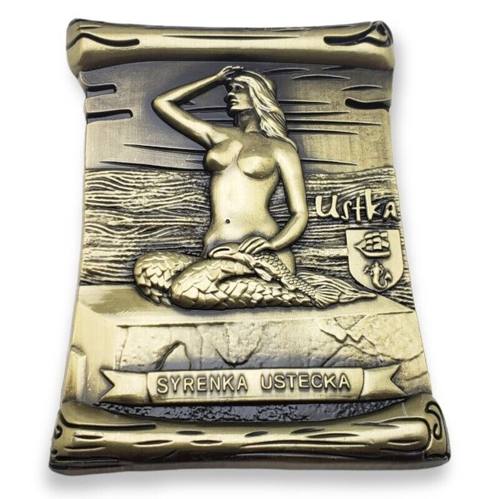Ustka Poland Fridge Refrigerator Magnet Souvenir Mermaid of the Earth Syrenka 3d